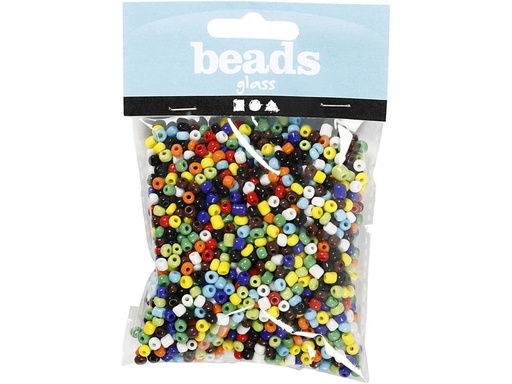 [90277664 1502247] Creativ Company Rocailles-Perlen 130 g, Mehrfarbig