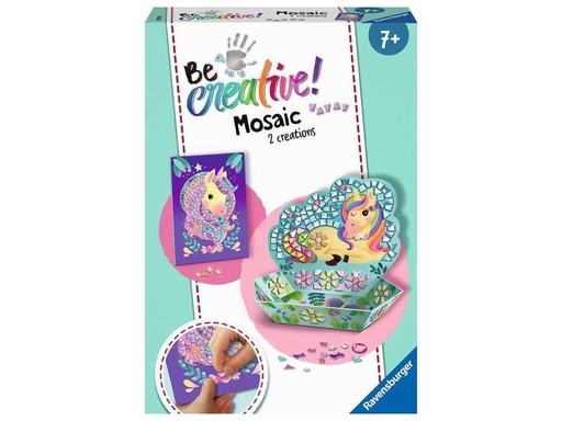 [90277696 1487945] Ravensburger Bastelset Be Creative Mosaic Unicorn