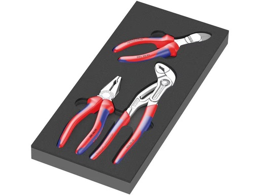 [90277883 1492843] Wera Zangen-Satz Knipex 9780 Schaumstoffeinlage Set 1, 3-teilig