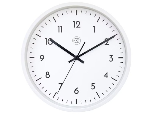 [90278106 1452299] NeXtime Wanduhr Easy Big Weiss