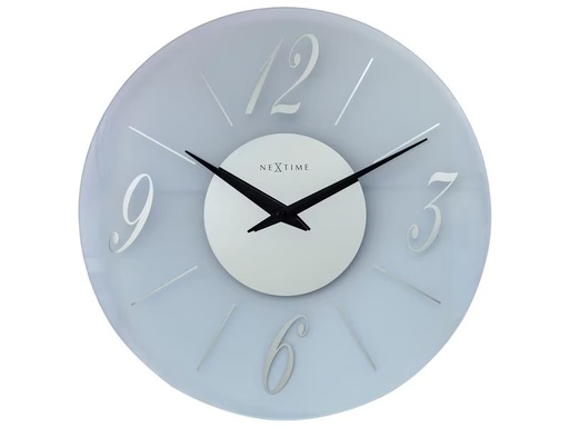 [90278193 1452268] NeXtime Wanduhr Dali Transparent/Weiss