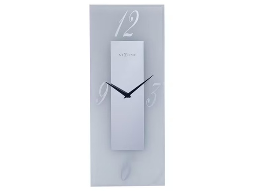 [90278205 1452266] NeXtime Wanduhr Dali Transparent/Weiss
