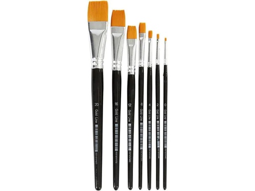 [90047319 700863] Creativ Company Nylonhaarpinsel Universal 7 Stück