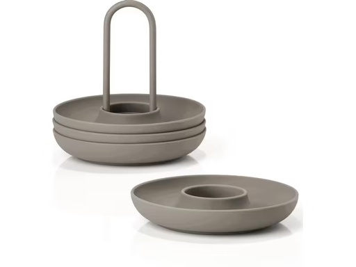 [90278320 1516153] Zone Denmark Eierbecher Singles 4 Stück, Taupe