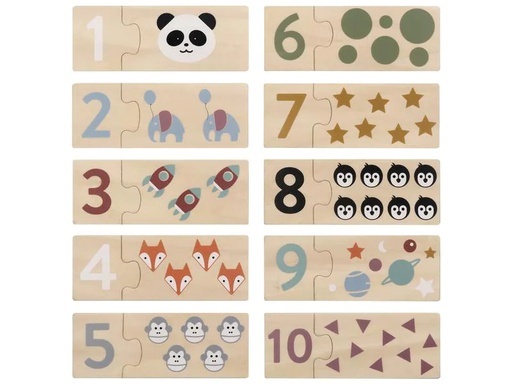[90278672 1161743] Kindsgut Holzpuzzle Zahlen Lernspiel 1 - 10