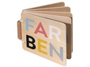 Kindsgut Beschäftigungsspielzeug Holzbuch Farben