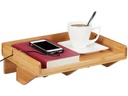relaxdays Bettablage zum Anklemmen Nature