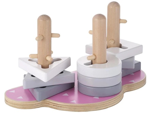 [90278762 1161754] Kindsgut Steckspiel Puzzle Wolke Rosa