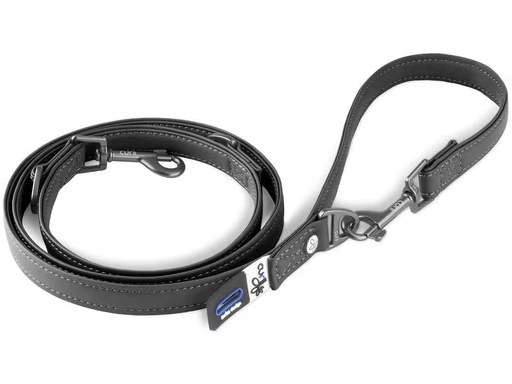 [90278904 1514198] curli Hundeleine aus Apfelleder, L, 1.6 m, Schwarz