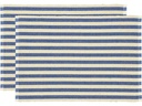 Södahl Tischset Statement Stripe 48 cm x 33 cm, 2 Stück, Beige/Blau