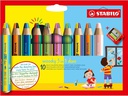 STABILO Farbstifte Box Woody 3 in 1 duo, 10-teilig