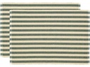 Södahl Tischset Statement Stripe 48 cm x 33 cm, 2 Stück, Beige/Grün