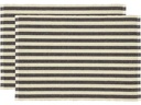 Södahl Tischset Statement Stripe 48 cm x 33 cm, Beige/Schwarz