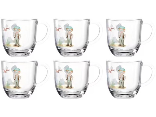 [90279389 1506186] Leonardo Kindertasse Avvenutura 280 ml, 6 Stück, Dinosaurier