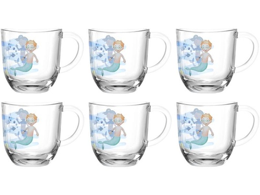 [90279468 1506182] Leonardo Kindertasse Avvenutura 280 ml, 6 Stück, Meer