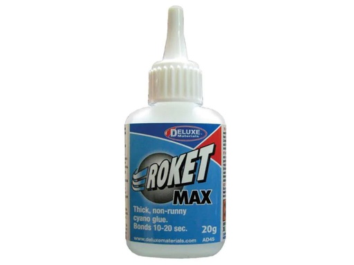 [90047509 778896] Deluxe Materials Modellbauklebstoff Roket Max 1 Stück, Transparent