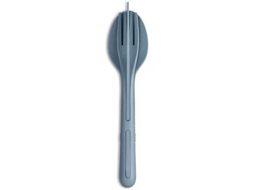 [90279867 1520739] Koziol Besteck-Set to go Klikk 3-teilig, Blaugrau