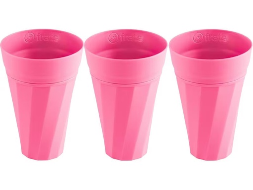 [90279903 1523541] Frats Trinkbecher 300 ml, 3 Stück, Pink