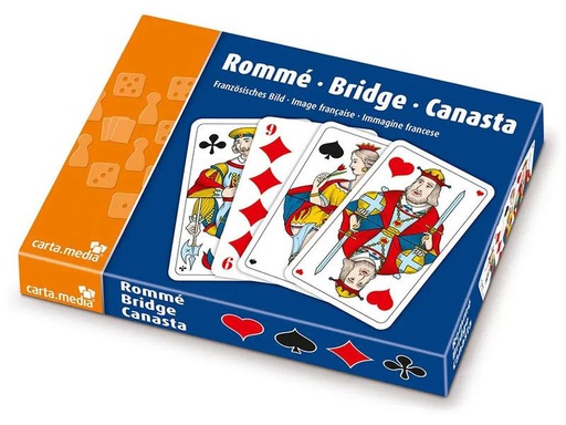[90279914 1522311] Carta.Media Familienspiel Rommé – Bridge – Canasta