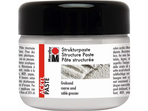 [90279953 1470112] Marabu Modellierpaste Grobsand 225 ml, Weiss