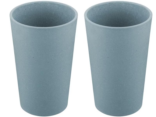 [90280125 1520749] Koziol Trinkbecher Connect L 350 ml, 2 Stück, Blau