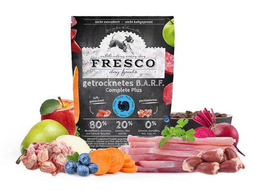 [90280149 1518970] FRESCO Trockenfutter BARF Complete Plus Pute, 5 kg