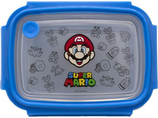 [90280238 1514153] Scooli Lunchbox Super Mario Blau/Grau/Rot