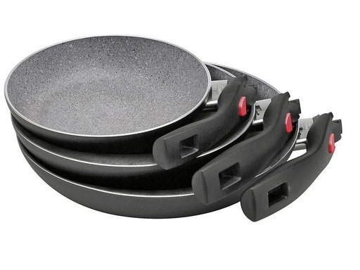 [90280647 1516861] Ballarini Pfanne Click + Cook Granitium 3-teilig