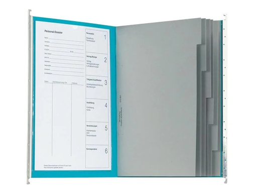 [90047632 546204] Biella Original Personaldossier Blau, 10 Stück