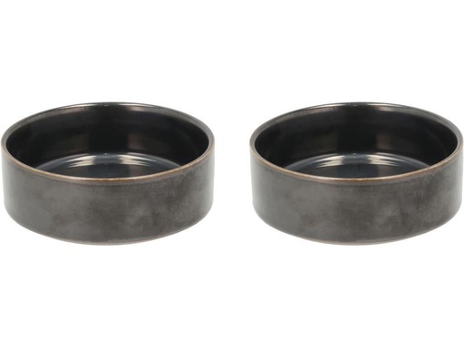 [90281024 1526659] Villa Collection Schale Fjord 10 cm, 2 Stück, Schwarz