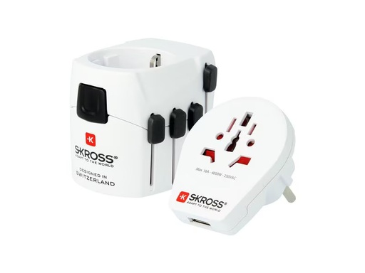 [90281026 1515869] SKROSS Weltreiseadapter PRO World &amp; USB