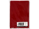 Creativ Company Bastelfilz 1.5 - 2 mm, A4, 10 Blatt, Dunkelrot