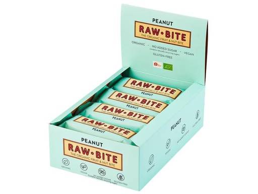 [90281497 1522649] Rawbite Riegel Bio Rohkost Erdnuss 12 x 50 g