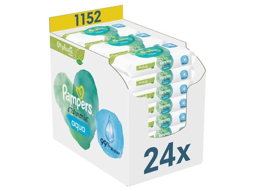 [90281513 1518542] Pampers Feuchttücher Harmonie Aqua Giga Pack 24 x 48 Stk.