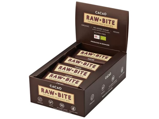 [90281536 1522650] Rawbite Riegel Bio Rohkost Kakao 12 x 50 g