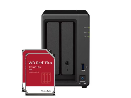 [90281733 1524346] Synology NAS DiskStation DS723+ 2-bay WD Red Plus 24 TB