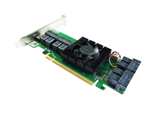 [90047763 1211990] Highpoint RAID-Controller SSD7180 8x PCIe 3.0 x4 SFF-8643, PCI-Ex16v3