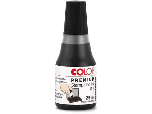 [90281785 1523963] Colop Stempelfarbe 801, 25 ml, Schwarz