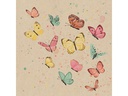 Braun + Company Papierservietten Schmetterlinge, 33 cm x 33 cm, 20 Stück