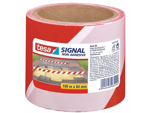 [90281839 1510390] tesa Absperrband -Set Signal, 80 mm x 100 m, 4er Pack