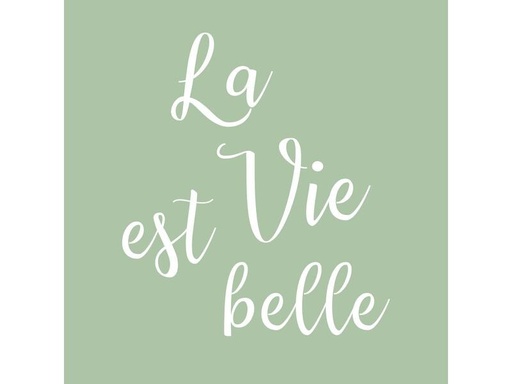 [90281863 1510570] Braun + Company Papierservietten La vie est belle, 33 cm x 33 cm, 20 Stück