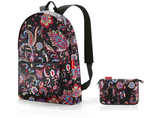 [90281989 1421959] Reisenthel Rucksack Mini Maxi Paisley Black