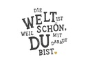 Braun + Company Papierservietten Die Welt ist schön, 33 cm x 33 cm, 20 Stück