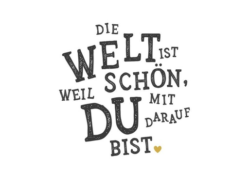 [90282021 1510557] Braun + Company Papierservietten Die Welt ist schön, 33 cm x 33 cm, 20 Stück