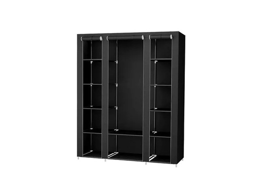 [90282170 1508221] Songmics Regal mit hochrollbaren Türen Schwarz