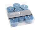 Herzog Kerzen AG Teelichter Kristallo Ø 4 cm 9 Stück, Taubenblau