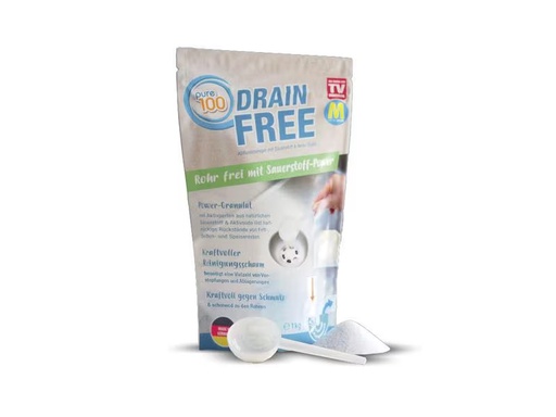 [90282708 1524646] Drainfree Abflussreiniger Drainfree Pure 100 1 kg
