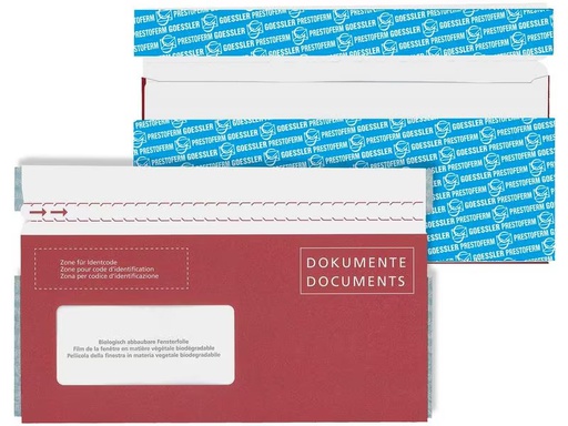 [90282855 1519079] Goessler Dokumententasche Docufix FSC C6/5 Fenster links, 250 Stück