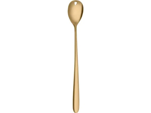 [90282871 1452577] Sola Latte Macchiato Löffel Alpha mit Herz 1 Stück, Gold