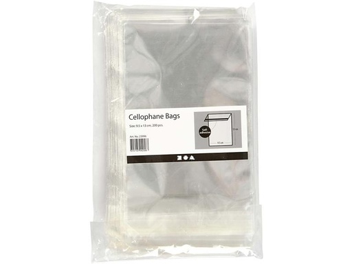 [90282976 1502160] Creativ Company Klarsichttüte 12.9 cm, 200 Stück, Transparent